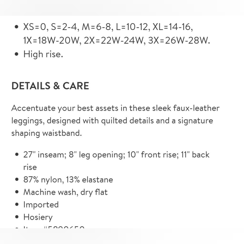 spanx quilted moto faux leather high rise leggings - Picture 6 of 7